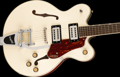 Gretsch G2622T Streamliner Center Block Double-Cut with Bigsby, Laurel Fingerboard, Broad’Tron™ BT-3S Pickups - Vintage White