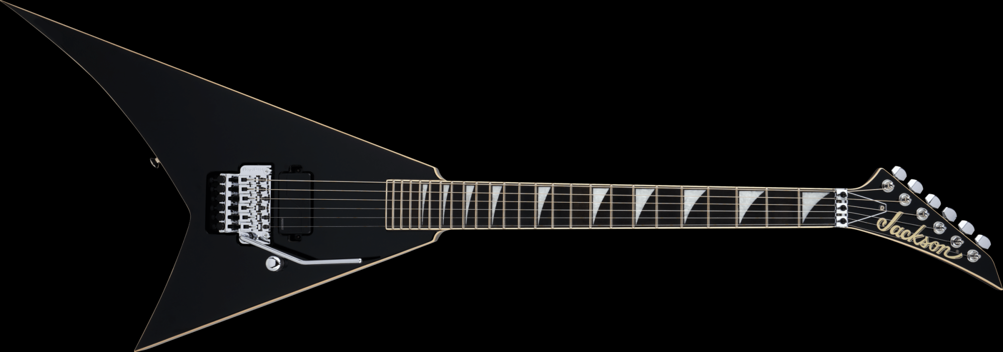 Jackson Pro Plus Pure Metal Limited Edition Rhoads RR1A, Ebony Fingerboard Electric Guitar - Gloss Black with Gig Bag
