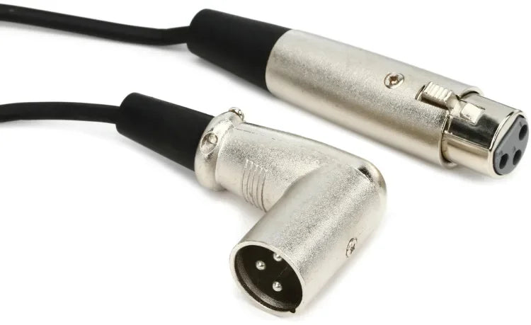 Hosa XRR-103 3' XLRF to Right-Angle XLRM Cable