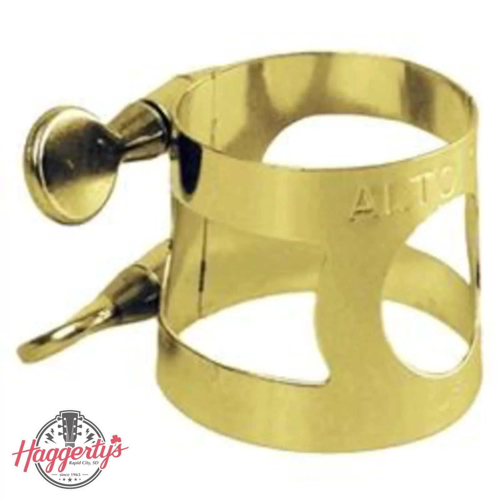 Amplate Alto Sax Ligature - Nickel