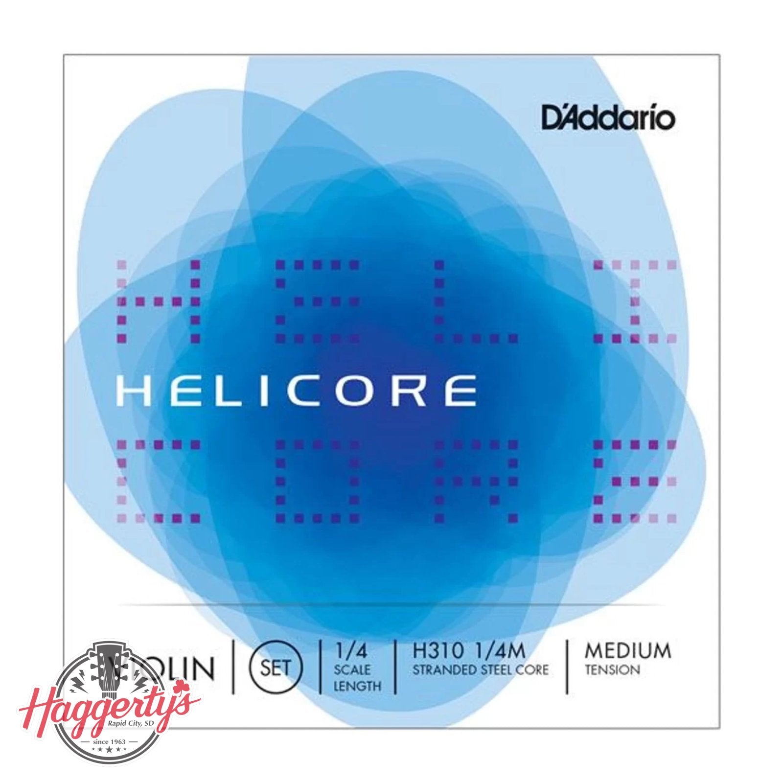 D'Addario Helicore 1/4 Violin String Set - Medium Tension - H310 1/4M