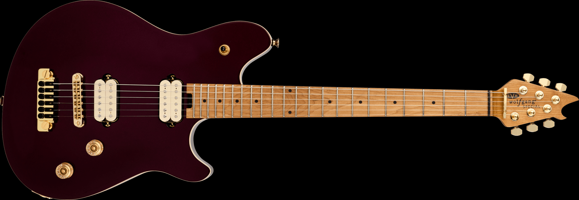 EVH Wolfgang Special TOM Electric Guitar, Baked Maple Fingerboard - Oxblood