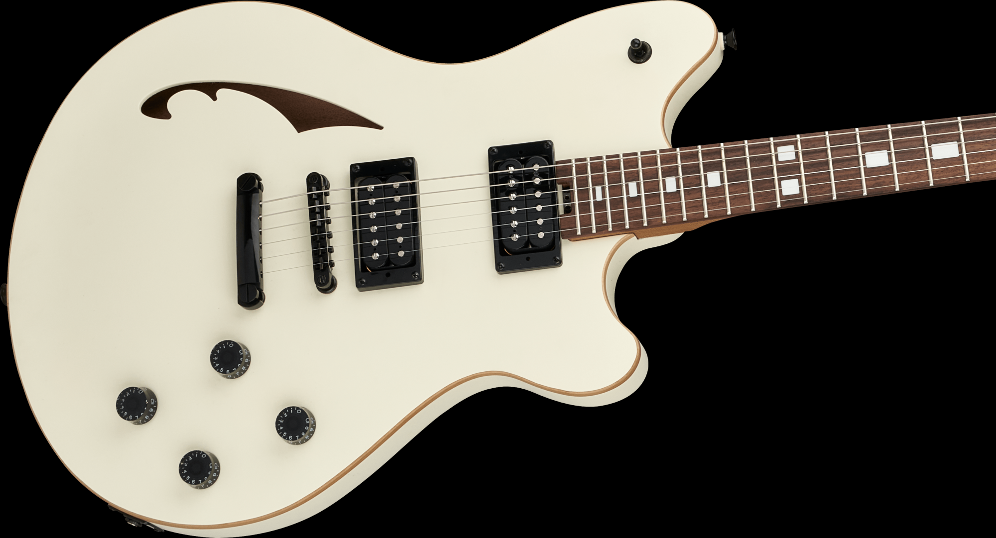 EVH SA-126 Standard Semi-Hollow Electric Guitar - Satin Vintage White