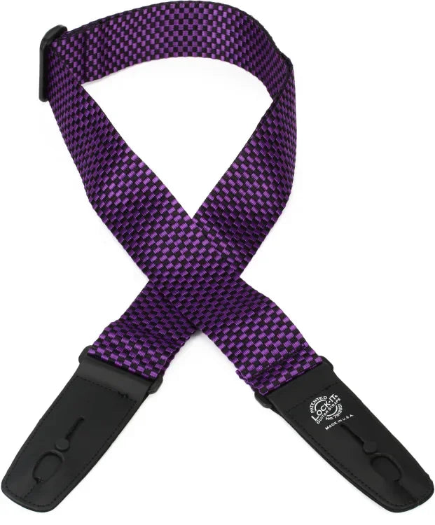 Lock-It 2" Poly Strap - Purple Checkerboard