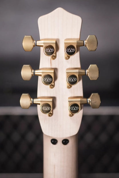 EVH Limited Edition Star, Ebony Fingerboard - Stealth Black with Gold Hardware and Star/Shark Economy Gig Bag - Floor Model