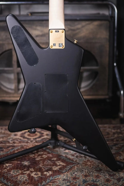 EVH Limited Edition Star, Ebony Fingerboard - Stealth Black with Gold Hardware and Star/Shark Economy Gig Bag - Floor Model