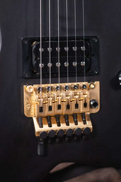 EVH Limited Edition Star, Ebony Fingerboard - Stealth Black with Gold Hardware and Star/Shark Economy Gig Bag - Floor Model