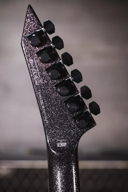 ESP LTD KH-V Kirk Hammett Signature Electric Guitar - Black Sparkle