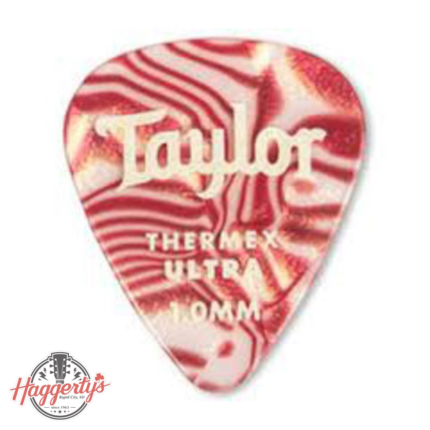 Taylor Premium Darktone 351 Thermex Ultra Picks Ruby Swirl 1.00mm 6-Pack