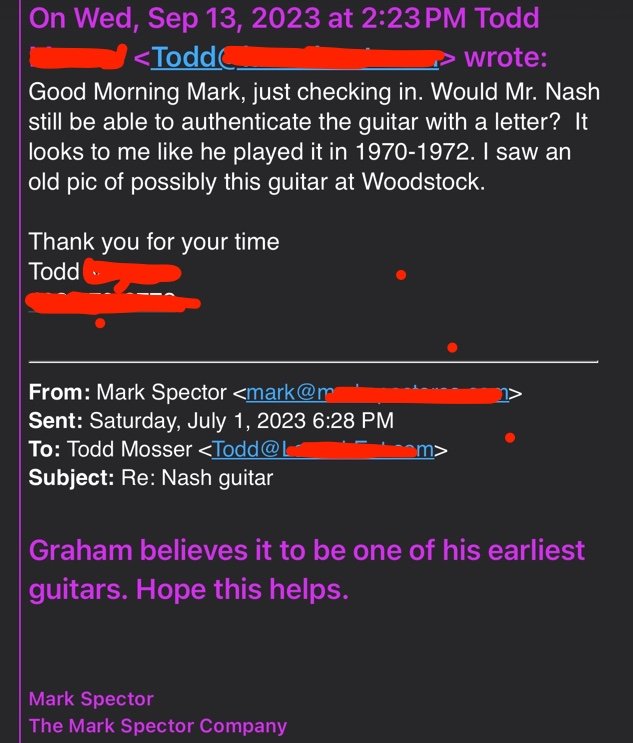 Fender '69 Graham Nash's Thinline Telecaster - Natural with Original Hardshell Case