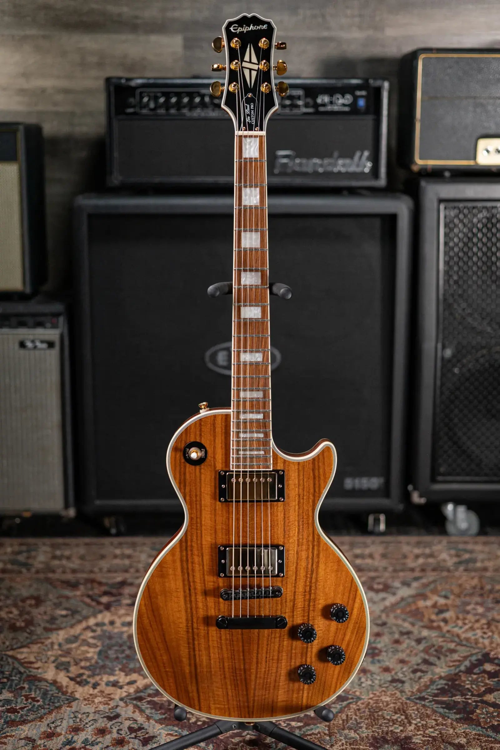Epiphone Les Paul Custom Pro Electric Guitar - Koa - Used