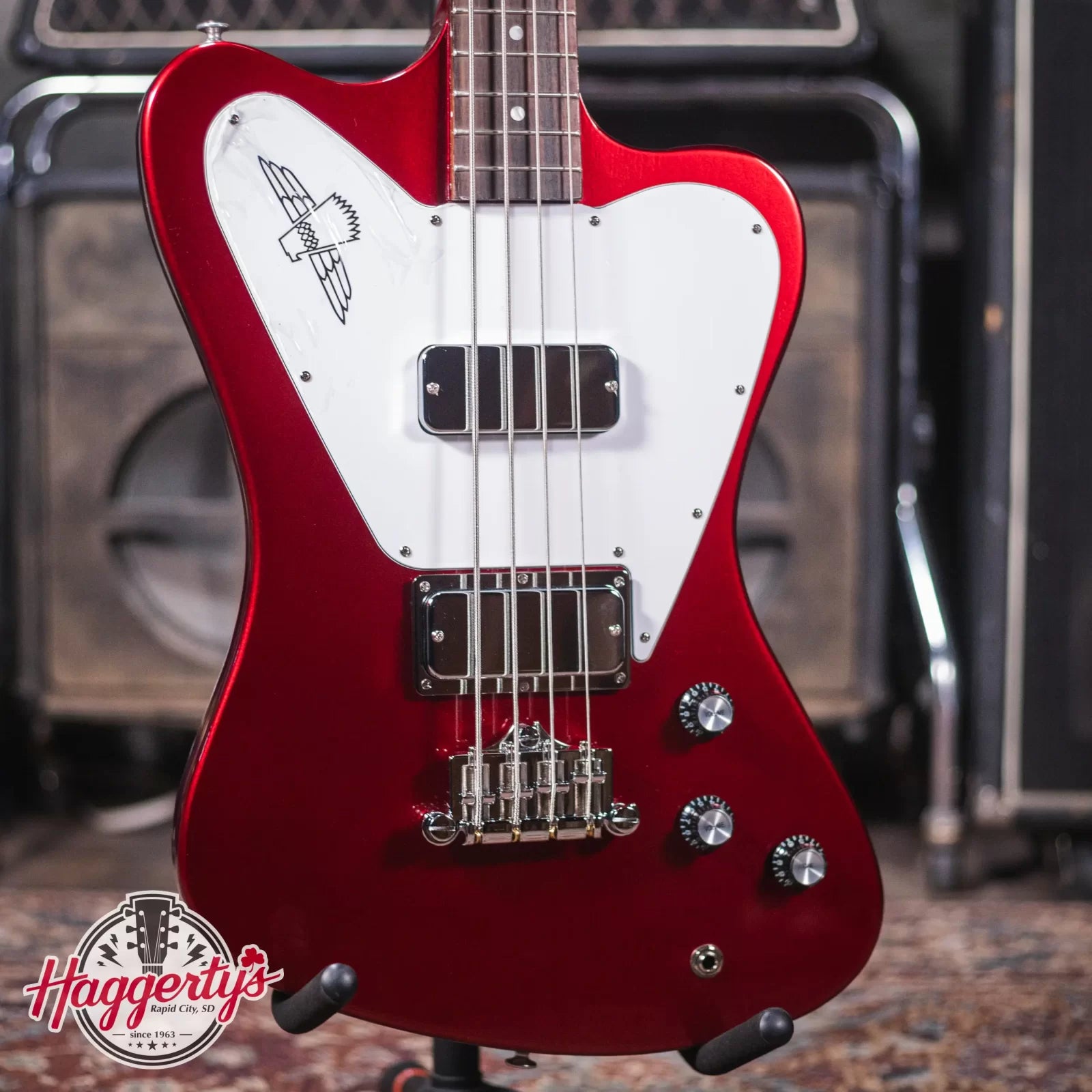 Gibson Non-Reverse Thunderbird Electric Bass - Sparkling Burgundy with Hardshell Case - Floor Model
