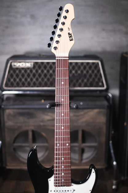 ESP SNAPPER 7 7-String Electric Guitar - Black with Hardshell Case