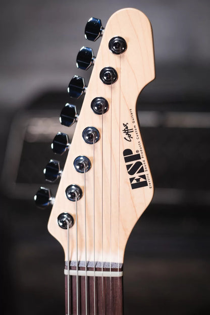 ESP SNAPPER 7 7-String Electric Guitar - Black with Hardshell Case