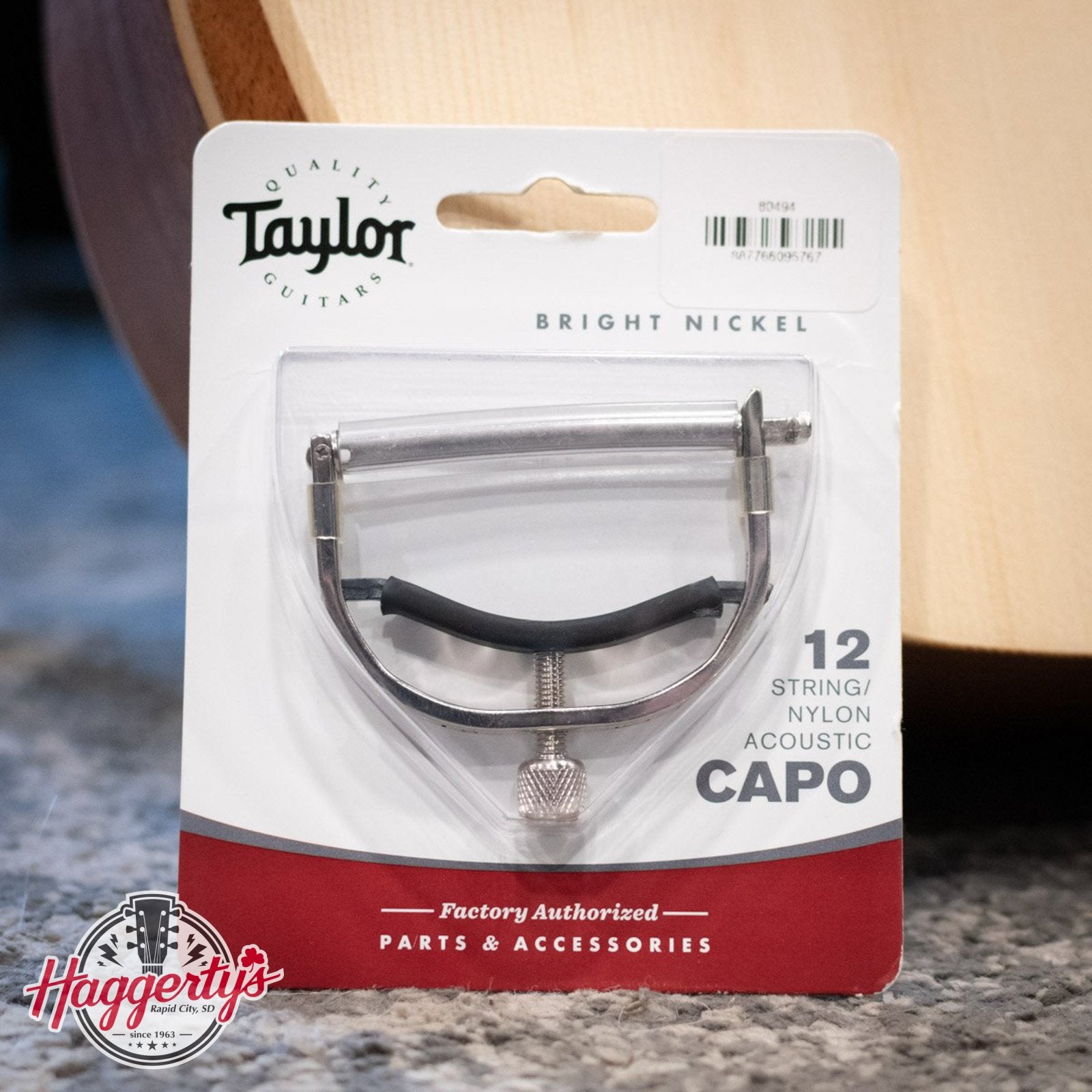 Taylor Capo, 12-String/Nylon, Bright Nickel