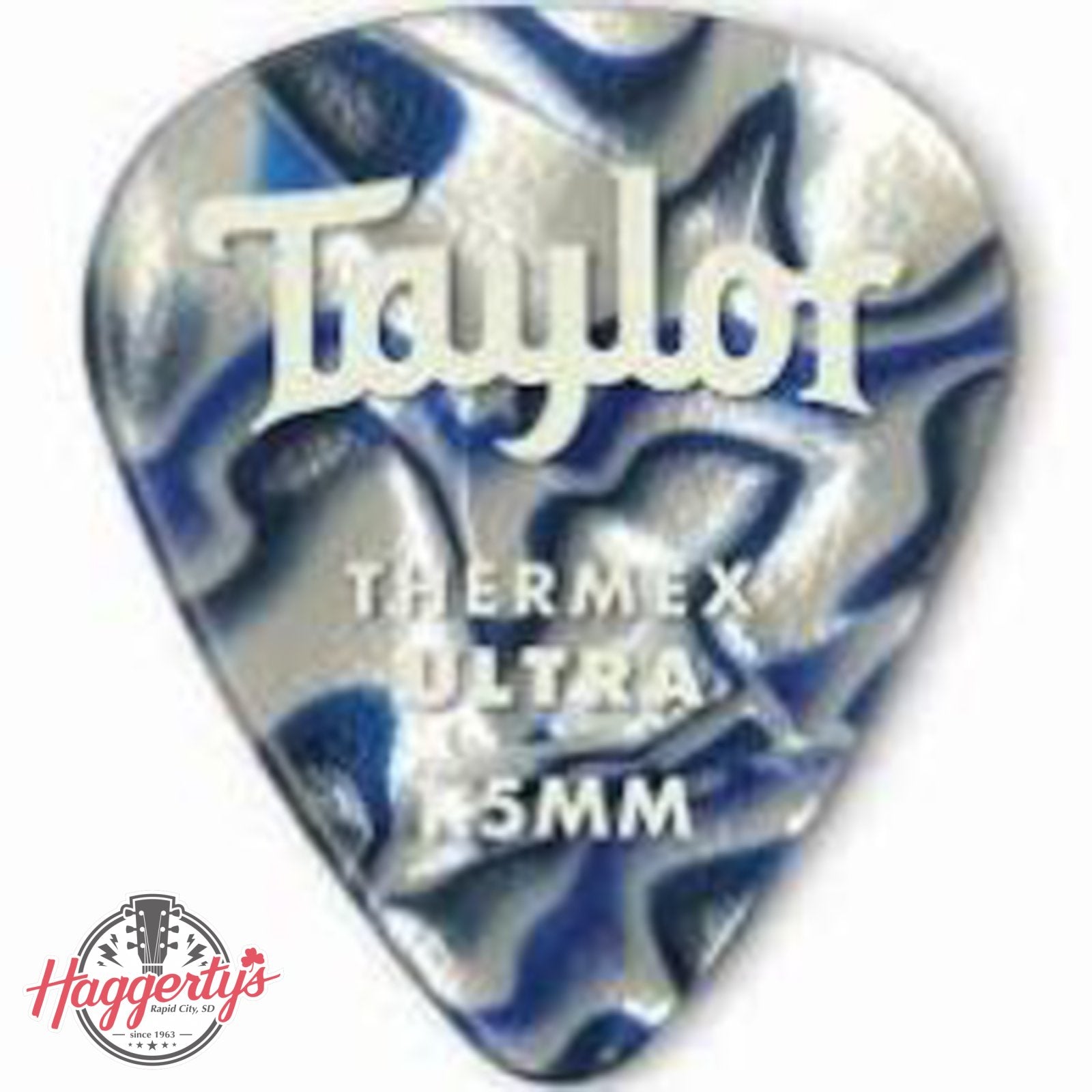 Taylor Premium Darktone 351 Thermex Ultra Picks Blue Swirl 1.50mm 6-Pack