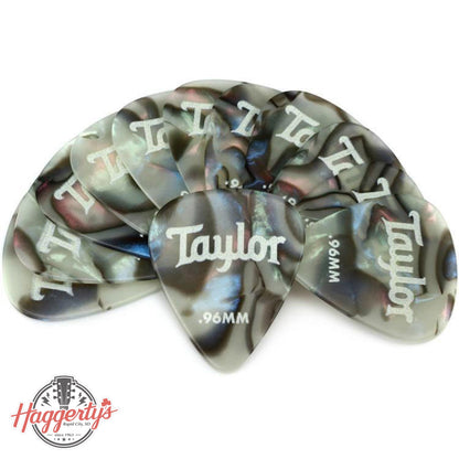 Taylor Celluloid 351 Guitar Picks, Abalone, 12-Pack, 0.96mm