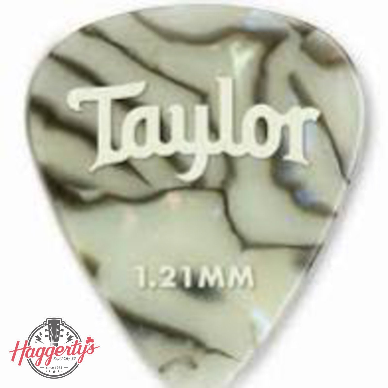 Taylor Celluloid 351 Guitar Picks, Abalone, 12-Pack, 1.21mm