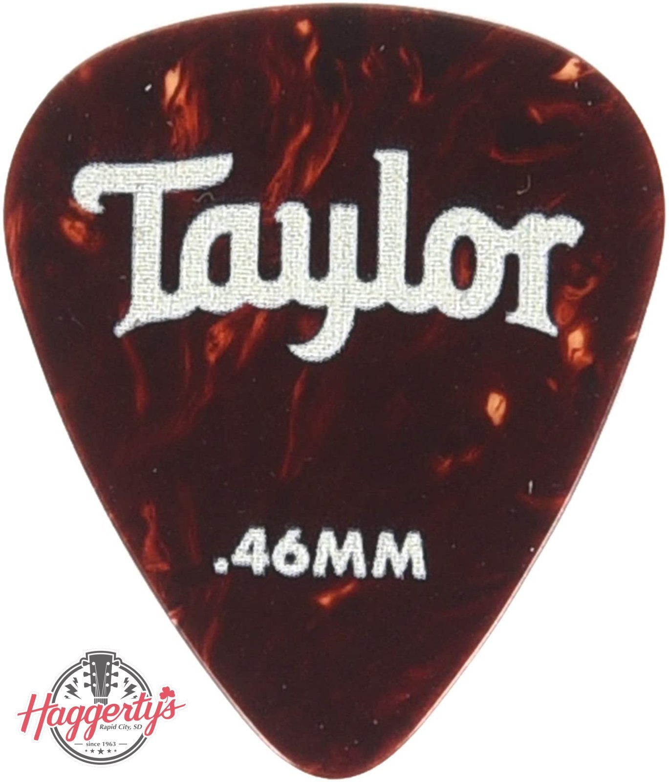 Taylor Celluloid 351 Guitar Picks, Tortoise Shell, 12-Pack, 0.46mm