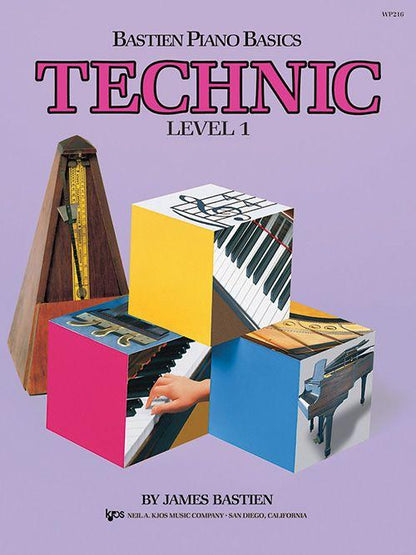 Bastien Piano Basics: Level 1 - Technic Book, KJOS Publishing