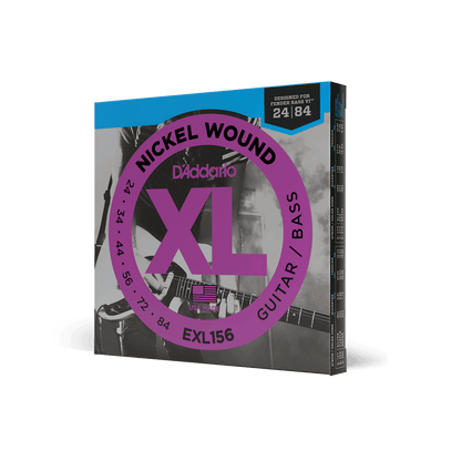 D'Addario EXL156 XL Nickel Bass VI Guitar/Bass Strings 24-84