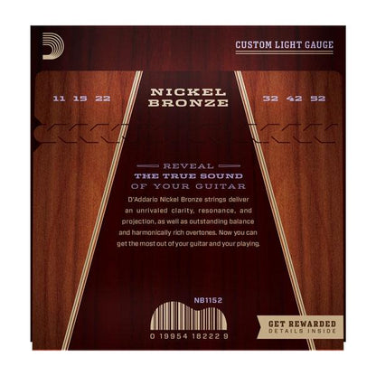 D'Addario NB1152 Acoustic String Set .011-.052