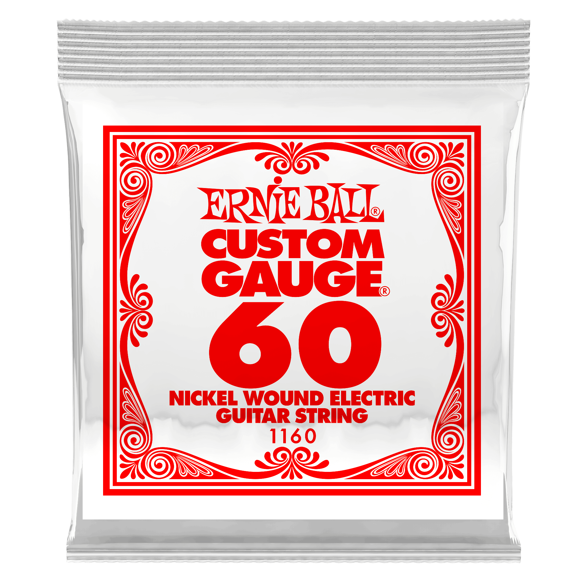 Ernie Ball .060 Nickel Wound Electric Guitar Strings 3 pack (1160)