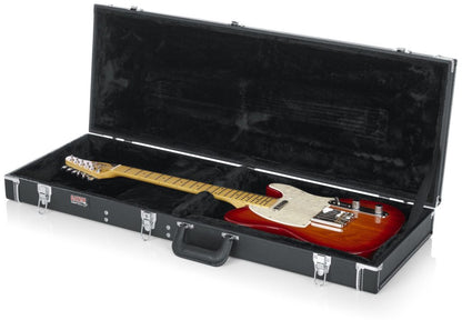 Gator Deluxe Wood Case - Double-cutaway Electric Guitar, Black