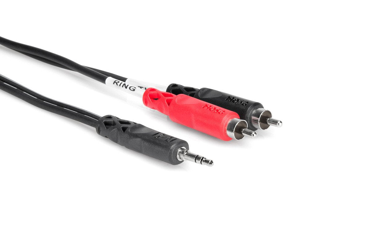 Hosa CMR-210 Stereo Breakout 3.5 mm TRS to Dual RCA 10 ft