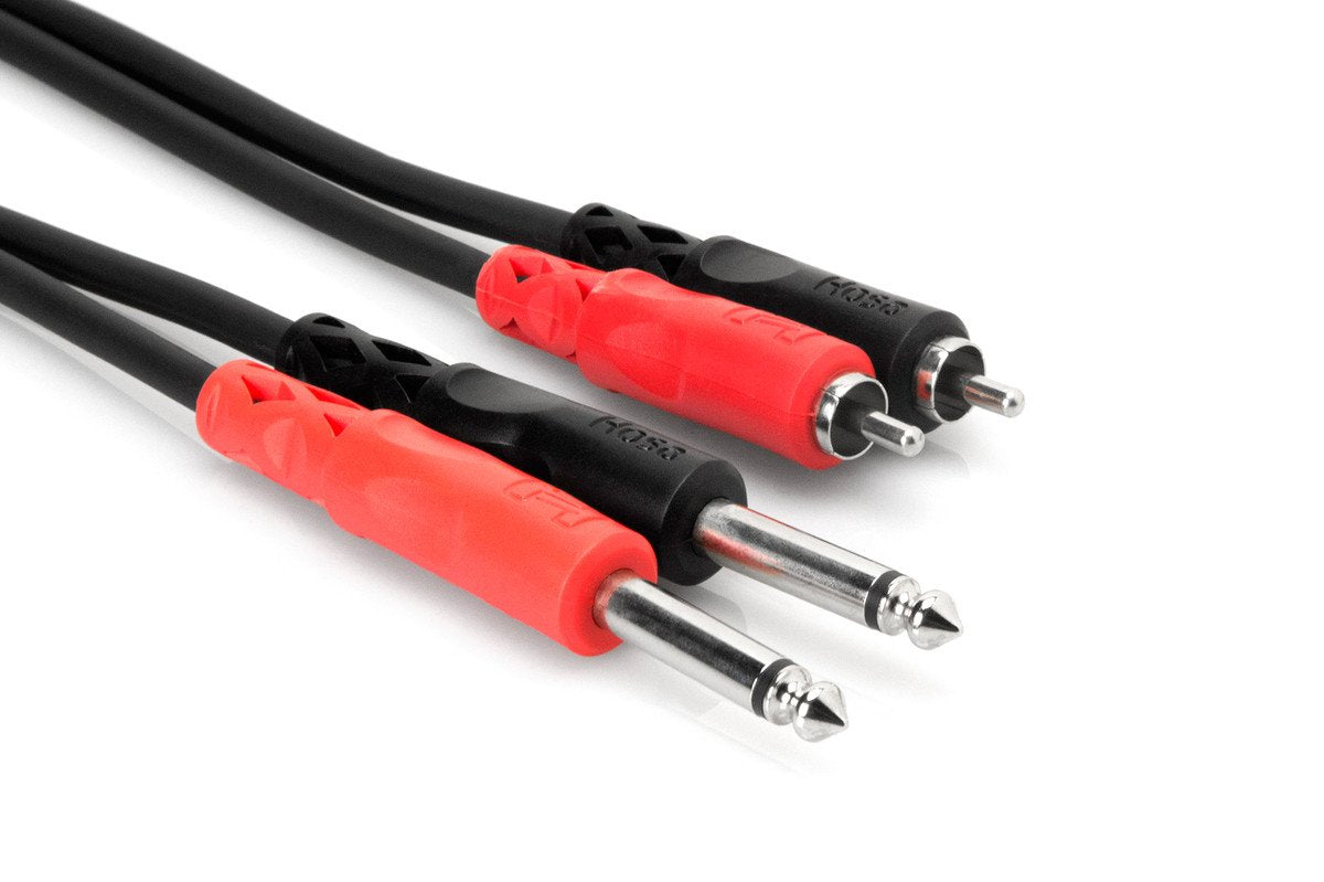 Hosa CPR-202 Dual 1/4" Male to Dual RCA Male 2m