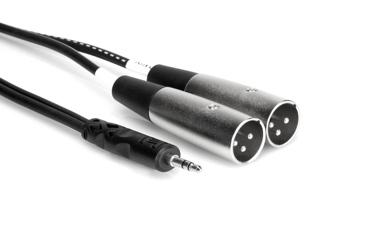 Hosa CYX-402M 3.5mm TRS to Dual XLR Male