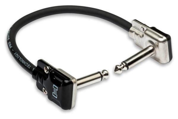 Hosa HGFP-001 Pro Guitar Patch Cable REAN low-Profile Right-Angle to same