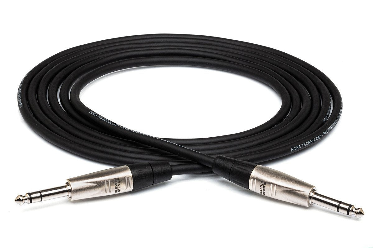 Hosa HSS-005 Pro Balanced Interconnect REAN 1/4 in TRS to Same 5 ft