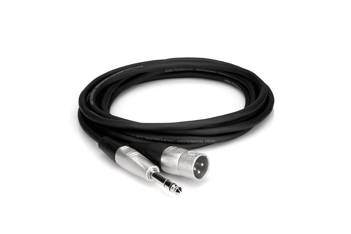 Hosa HSX-010 Pro Balanced Interconnect REAN 1/4 in TRS to XLR3M 10 ft