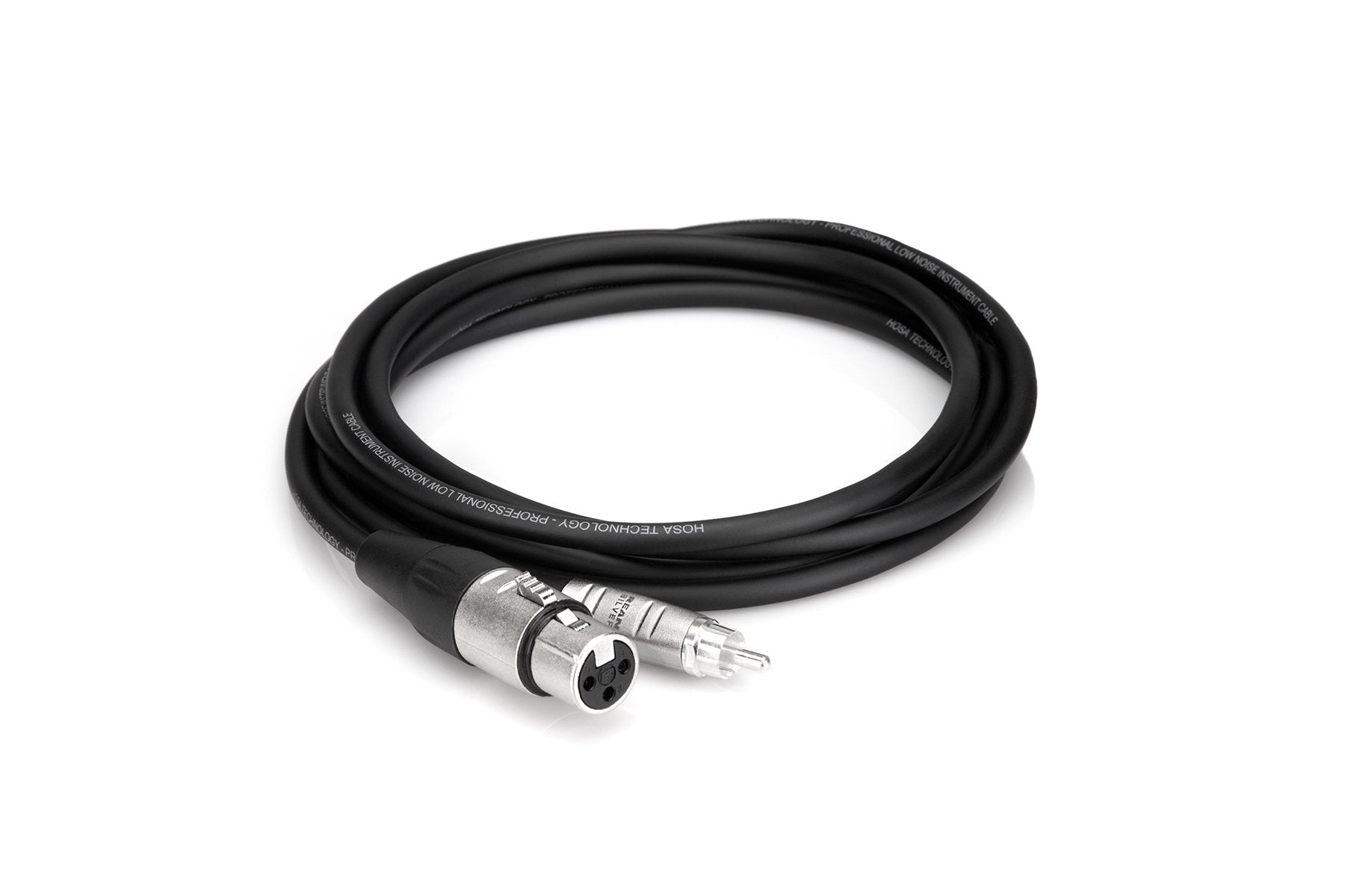 Hosa HXR-005 Pro Unbalanced Interconnect REAN XLR3F to RCA 5 ft