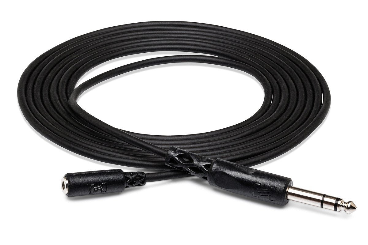 Hosa MHE-110 Headphone Extension Cable 3.5 mm TRS to 3.5 mm TRS 10 ft