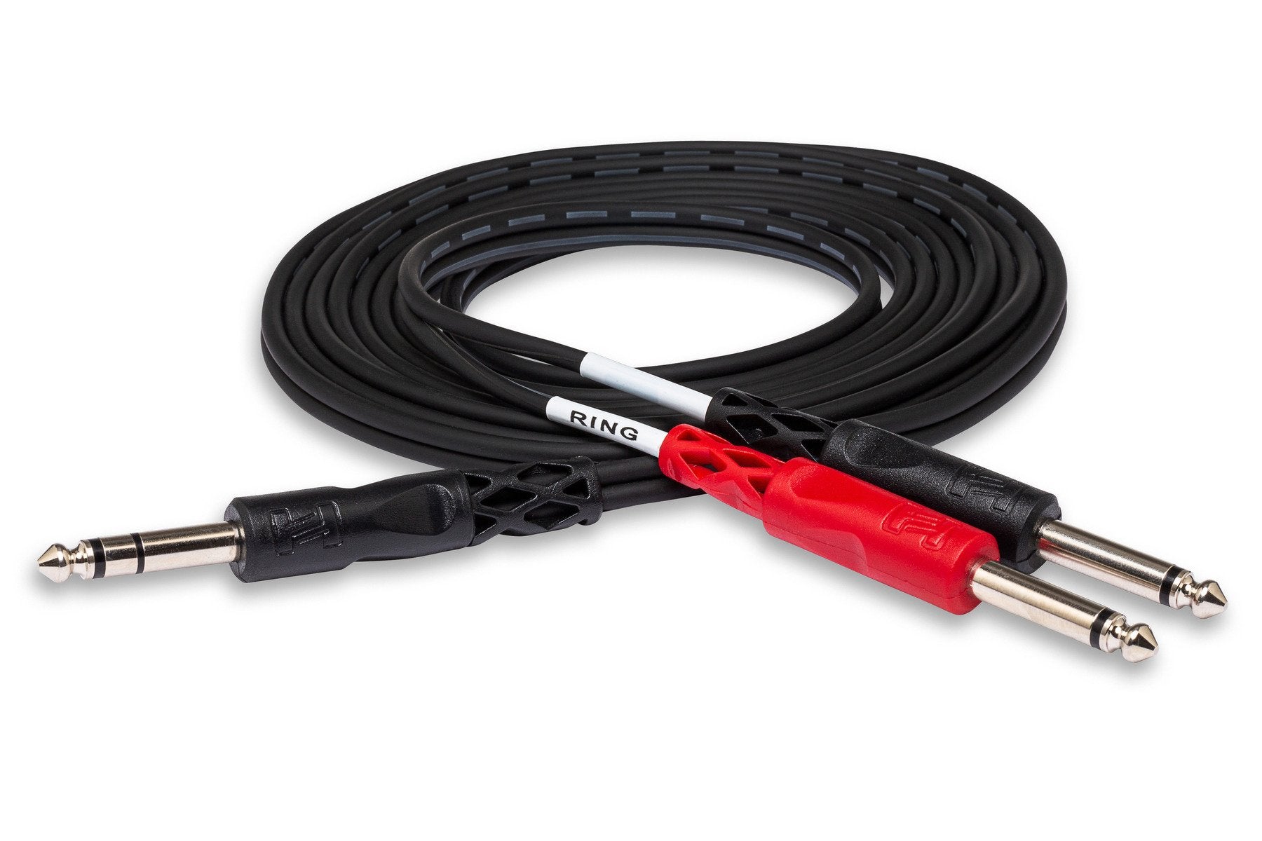 Hosa STP-203 1/4" TRS to Dual 1/4" TS 3m