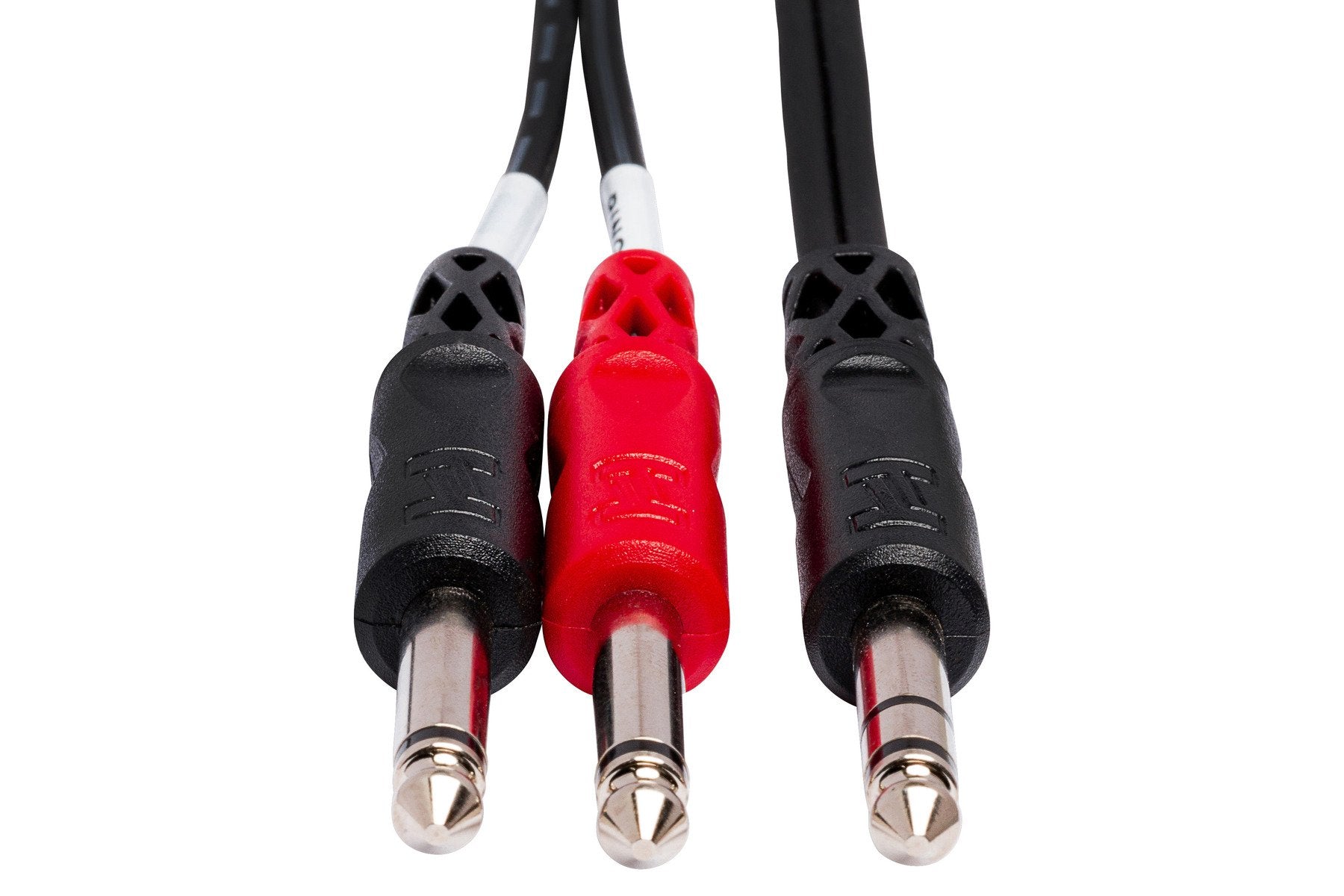 Hosa STP-203 1/4" TRS to Dual 1/4" TS 3m