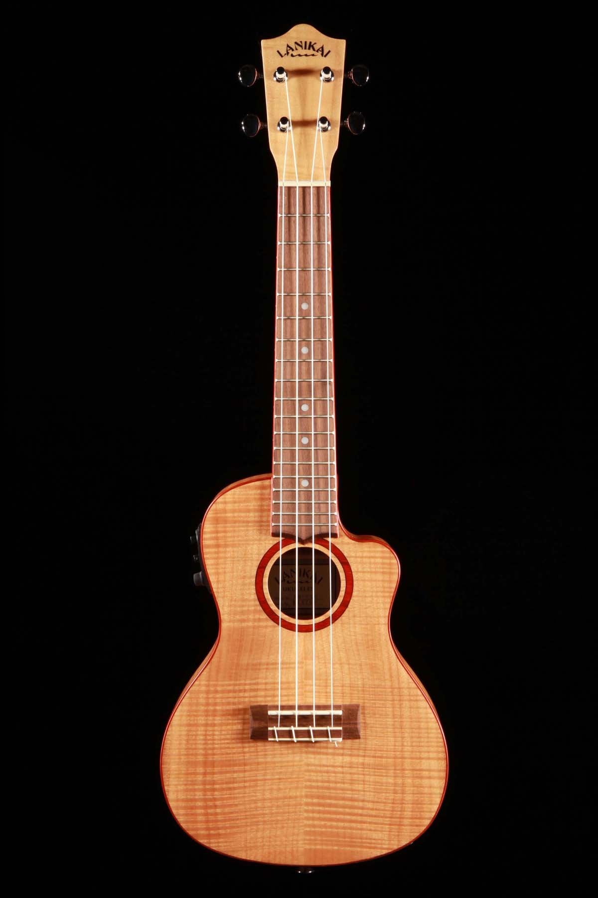 Lanikai FM-CEC Flame Maple Concert Ukulele Cutaway with Electronics