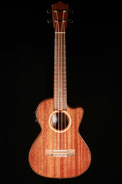 Lanikai MAS-CET Solid Mahogany Tenor Ukulele Cutaway with Electronics