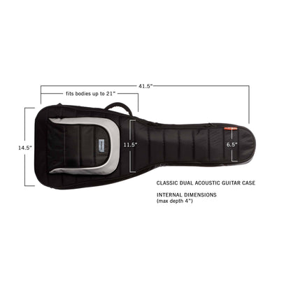 MONO Classic Dual Electric Guitar Case Black