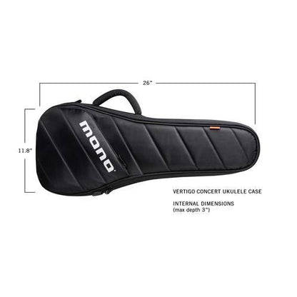 MONO Vertigo Concert Ukulele Case Black