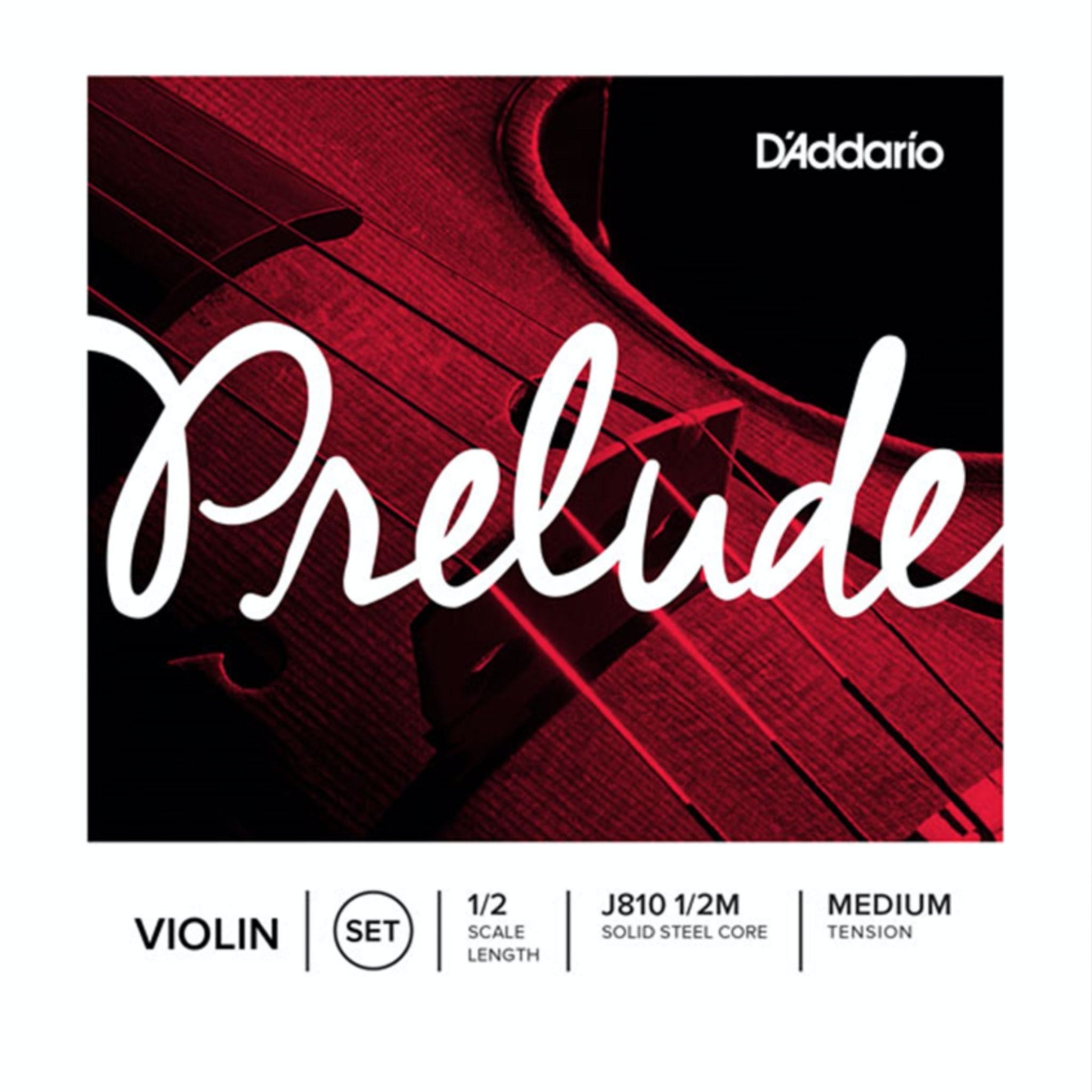 D'Addario Prelude Violin String Set, 1/2 Scale Medium Tension