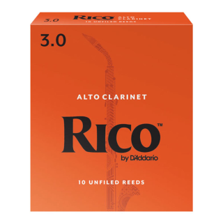 Rico Alto Clarinet Reeds Strength 3 10 Box