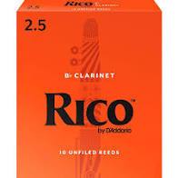 Rico Clarinet Reeds Strength 2.5 10 Box