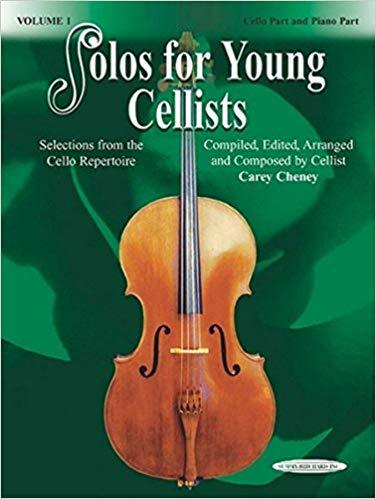 Solos for Young Cellists Cello Part and Piano Part Vol 1: Selections from the Cello Repertoire Paperback Book