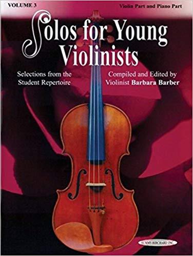 Solos for Young Violinists Violin & Piano- Volume 3 Book, Alfred Publishing