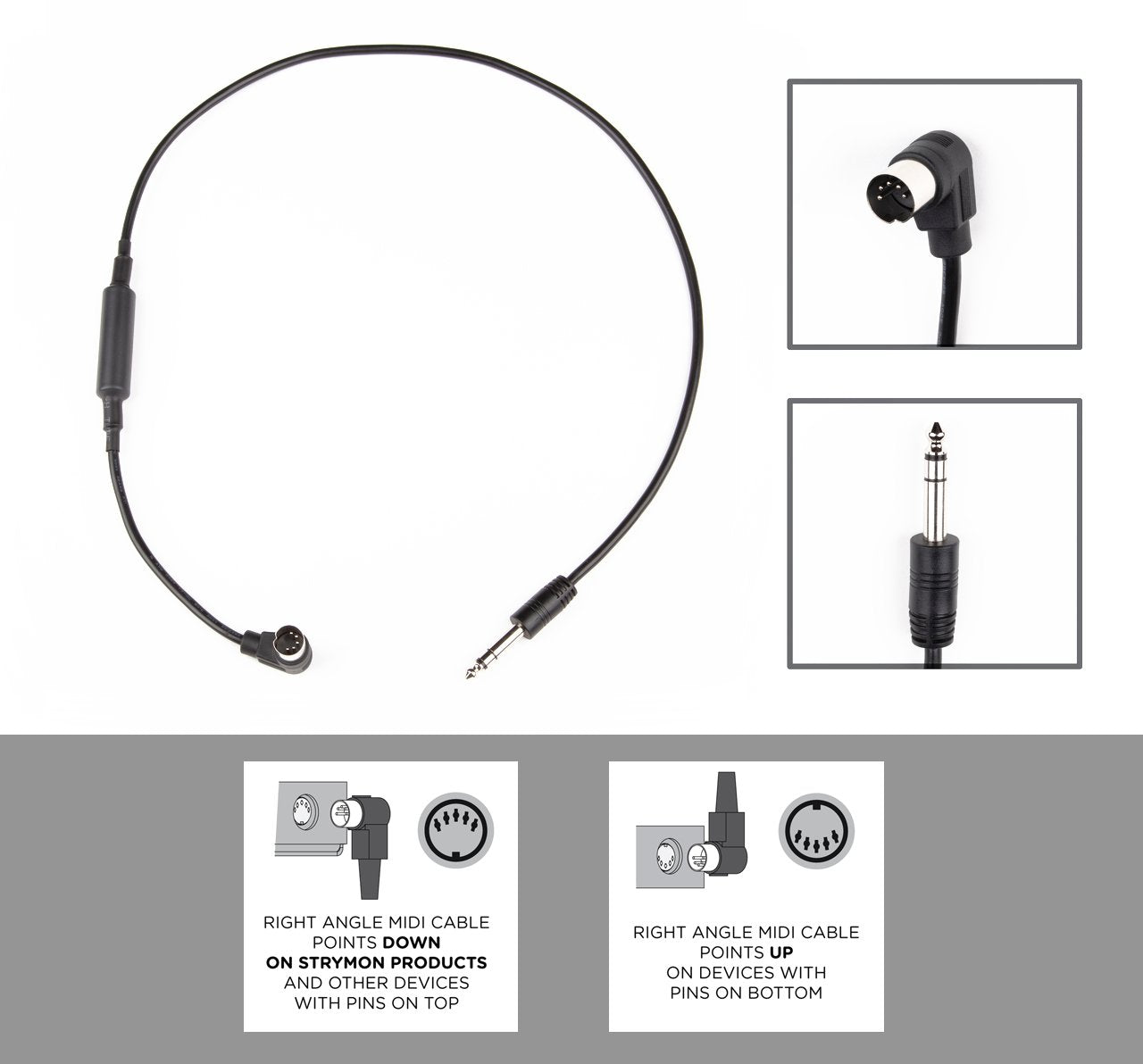 Strymon Midi Exp Cable Right Angle Midi to Right Angle 1/4" TRS