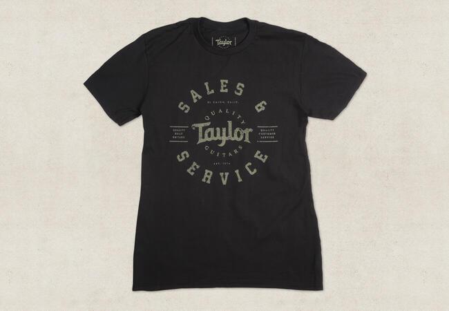 Taylor Mens Shop T Black Medium