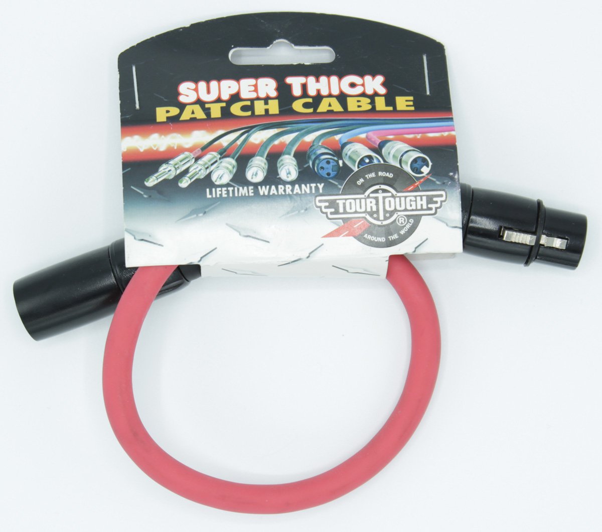 Tour Tough TMC101A 1ft XLR Patch Cable Red